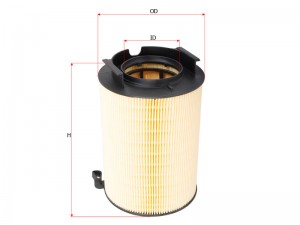 Фильтр воздушный VAG GOLF 5/6/PASSAT/TOURAN/JETTA/OCTAVIA/A3 1.2T-2.0 03- A31170 A31170 SAKURA