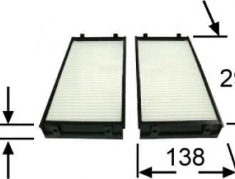 Фильтр салона угольный BMW X5 E70 (компл-2шт) AC32154CSET AC32154CSET AZUMI