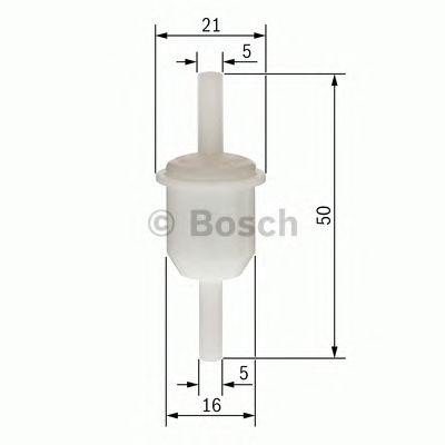 Фильтр топливный отопителя автономного (с штуцерами) BOSCH 0450904005 BOSCH
