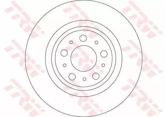Диск тормозной задний VOLVO XC90 DF4338 DF4338 TRW