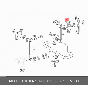 гайка! M18x1.5\ MB N 000000 005739 MERCEDES BENZ