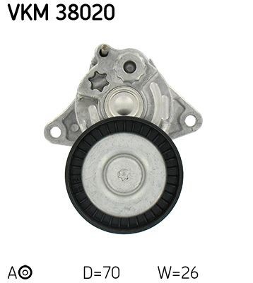 ролик нат. ! \MB Vito/Sprinter/W202/W203/W210/W220 2.0-3.2CDi 92> VKM38020 SKF