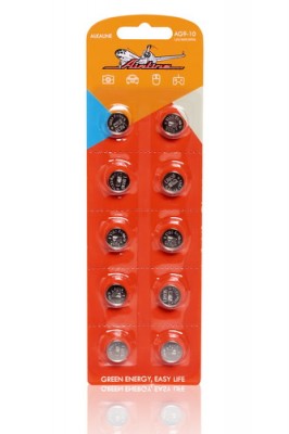 Батарейка 12v AG9/LR936 AIRLINE AG9-10 AIRLINE