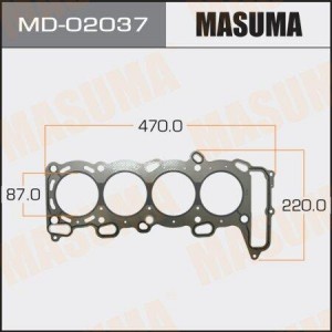 прокладка ГБЦ!\ Nissan Primera/Sunny/Almera 2.0 16V SR20 90> MD-02037 MASUMA