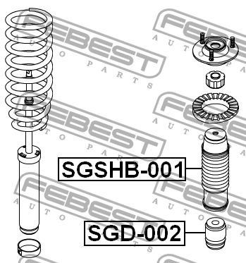 Отбойник амортизатора SGD-002 SGD-002 FEBEST