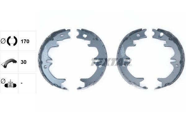 Колодки тормозные TOYOTA Avensis (97-03) стояночного тормоза барабанные (4шт.) T 91059400 TEXTAR