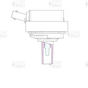 Катушка зажигания для а/м ПАЗ с дв.ЗМЗ-5245.10 Евро 4,5 (без наконечника) (SC 03 SC 0308 START VOLT