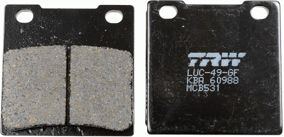 Колодки дисковые MCB531 MCB531 TRW LUCAS
