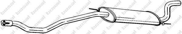 Глушитель VW Transporter (90-95) задняя часть BOSAL 283-741 BOSAL