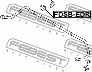 Втулка стабилизатора задняя D20,2 FORD EDGE 2007-2014 FDSB-EDR FDSB-EDR FEBEST