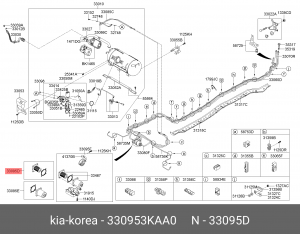 Фильтр топливный HYUNDAI Sonata (10-) (LPG) тонкой очистки OE 330953KAA0 HYUNDAI KIA