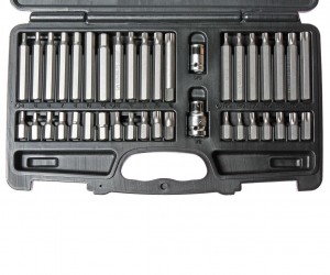 Набор бит 1/2" 3/8" SPLINE, TORX, HEX с держателем 40 предметов в кейсе JTC JTC-3965 JTC TOOLS