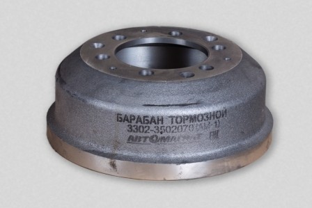 Барабан тормозной задний ГАЗ-3302 (расточеный) АВТОМАГНАТ 33023502070 AVTOMAGNAT