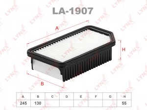 Фильтр воздушный KIA Soul (09-) LYNX LA-1907 LYNXAUTO
