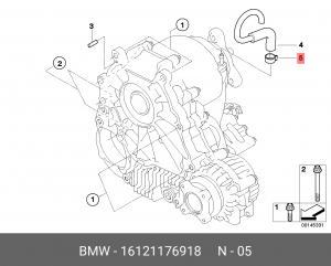 Шланговый зажим 16121176918 16 12 1 176 918 BMW