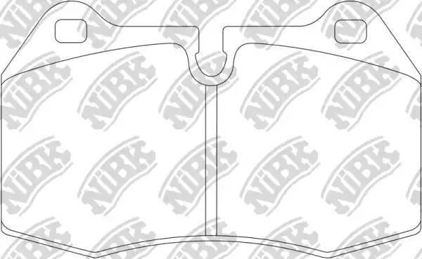 Колодки тормозные BMW 7 (E38) передние (Sport) (4шт.) NIBK PN0165S NIBK