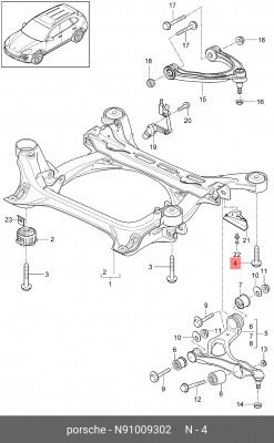 Q7 (2005>) М14*1,5*105 / с шайбой N 910 093 02 VAG