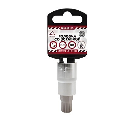 головка! 1/2'' со вставкой SPLINE M16 L60, на холдере\ R0346016 ARNEZI