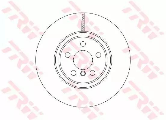 Диск тормозной BMW X1 (F48) (14-) передний (1шт.) TRW DF6749S TRW