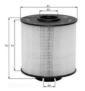 ЗФильтр топливный KX191/1D KX191/1D MAHLE KNECHT