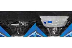 защита картера+КПП!алюминий 3 мм\Hyundai Solaris II 1.4, 1.6 17-20, Solaris 1.6  333.2369.1 RIVAL