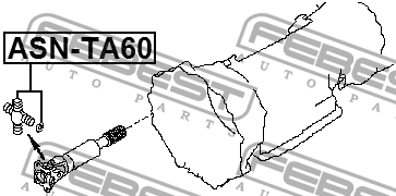 крестовина кардана! 30x109\ Nissan Armada/QX56/Titan 03> ASN-TA60 FEBEST