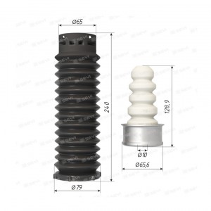 Отбойник стойки для а/м ВАЗ 2192 задней (1 шт) "СЭВИ" с кожухом и металлическим  1518-0708 SEVI