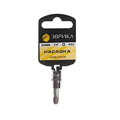 Бита-головка 1/4" POZIDRIVE PZ 3.0х37мм с держателем ЭВРИКА ER-93303H EVRIKA