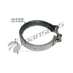 Хомут турбокомпрессора железный [D=110, h=25] 100.667 MANSONS