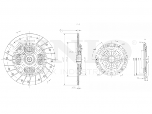 Комплект сцепления без подшипника CLT-20005 UNIO