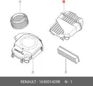 корпус воздушного фильтра!\ Renault 165001429R RENAULT