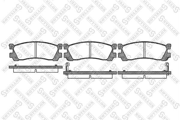 399 12 !колодки дисковые з.\ Mazda Xedos6/Xedos9 2.0i-2.5i & 24V 92> 410-012-SX STELLOX