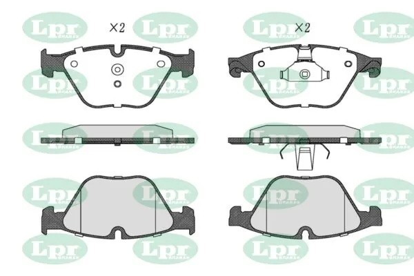 Комплект тормозных колодок 05P1619 05P1619 LPR