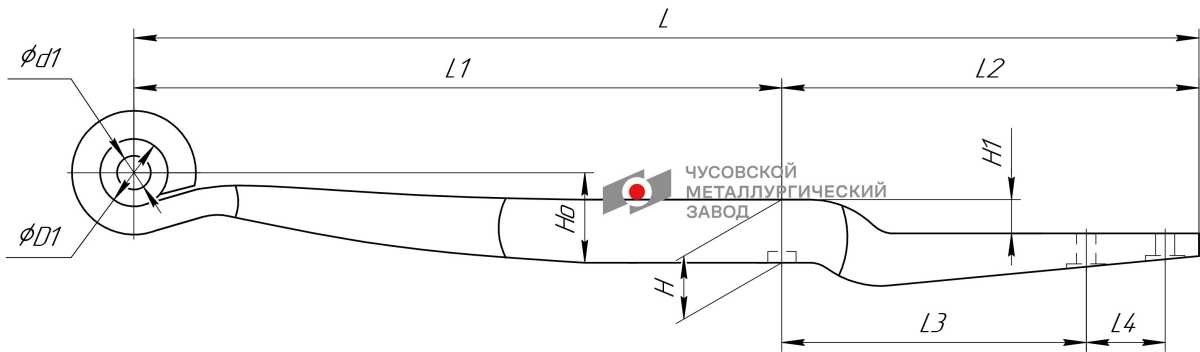 Рессора гнутая ол 705601BW-13.89.0 705601BW13890 OMK AUTO