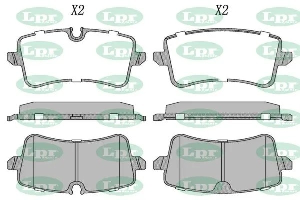 Колодки тормозные дисковые 05P1826 05P1826 LPR