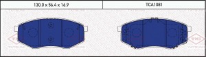 Колодки тормозные дисковые передние HYUNDAI i40 12-KIA Sportage 10- TCA1081 TCA1081 TATSUMI