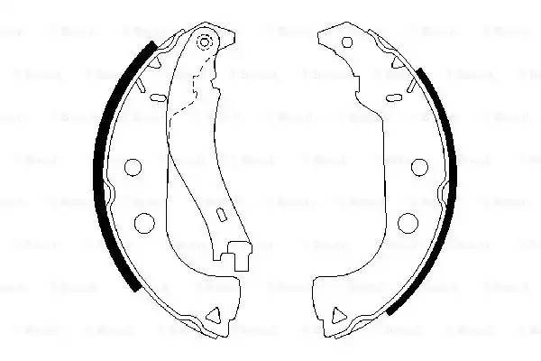 Колодки тормозные FIAT Palio (02-) задние (4шт.) BOSCH 0 986 487 629 BOSCH