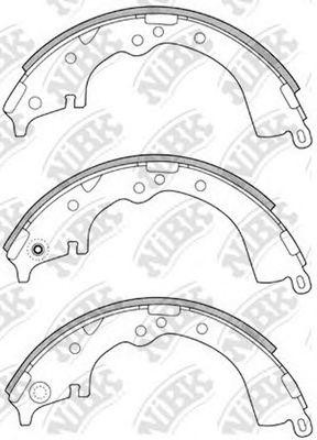 Колодки тормозные TOYOTA Hilux (05-) задние барабанные (4шт.) NIBK FN2335 NIBK