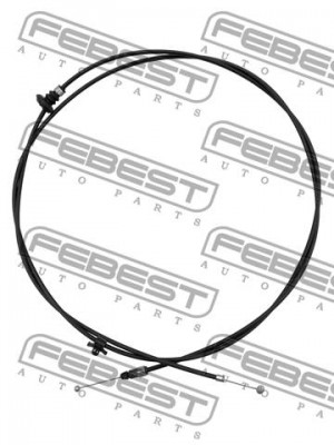 ТРОСИК ПРИВОДА ОТКРЫВАНИЯ ЗАМКА КАПОТА 0199-HCACV51 0199-HCACV51 FEBEST