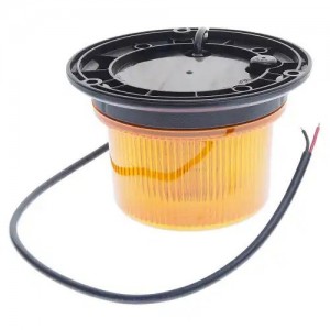 Маяк проблесковый 12/24V светодиодный стационарный желтый MEGAPOWER 37034002 MEGA POWER