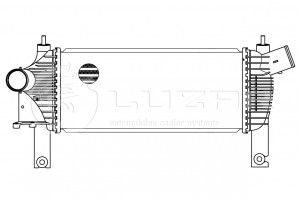 Интеркулер для а/м Nissan Pathfinder/Navara (05-) LRIC14EB LRIC14EB LUZAR