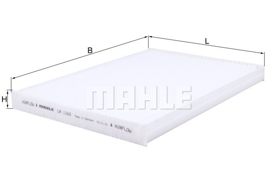 Фильтр салона LA1163 MAHLE KNECHT