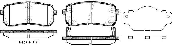 1288 02 FDB4114 [583024DE00] !колодки дисковые з.\ Kia Carnival 2.7i V6/2.9 CRDi 128802 REMSA