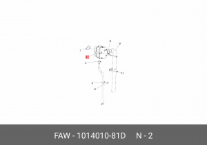Влагомаслоотделитель FAW 3310 OE 1014010-81D FAW