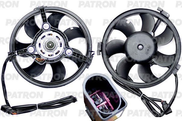 Вентилятор AUDI A4,A6 (01-) охлаждения радиатора PATRON PFN046 PATRON