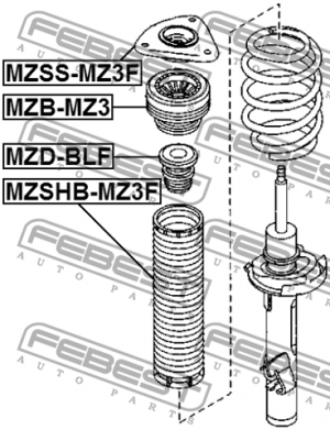 Отбойник амортизатора MZD-BLF MZD-BLF FEBEST