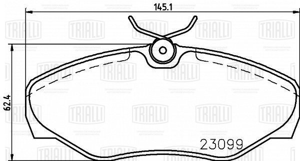 Колодки торм. Renault Trafic II (01-)/Opel Vivaro A (01-) диск. перед. (PF 0914) PF 0914 TRIALLI