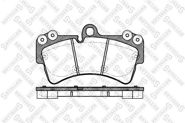 колодки дисковые п.! \ VW Touareg 2.5TDi/3.2i V6/4.2i V8/5.0 V10 диск 18' 02> 1006-000B-SX STELLOX