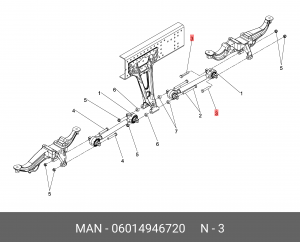 Болт M18*2*110-10.9 MAN 06014946720 MAN