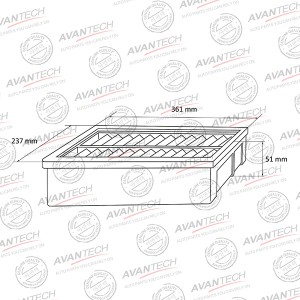 Фильтр воздушный Avantech AF0528 AVANTECH